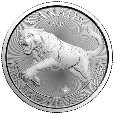 2016 1oz Canadian Silver COUGAR - Predator Series